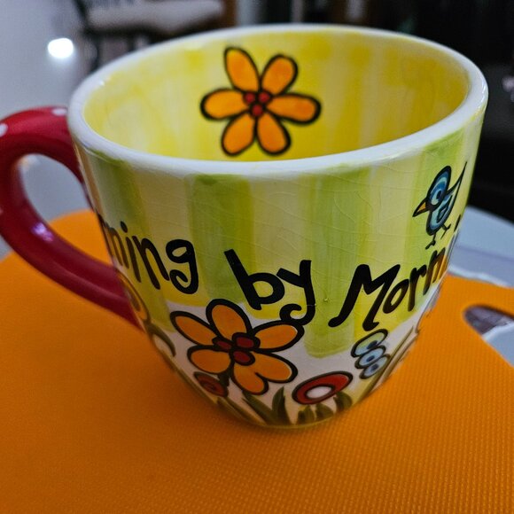 laura kirkland mug morning by morning new mercies I see hand painted - Picture 2 of 9